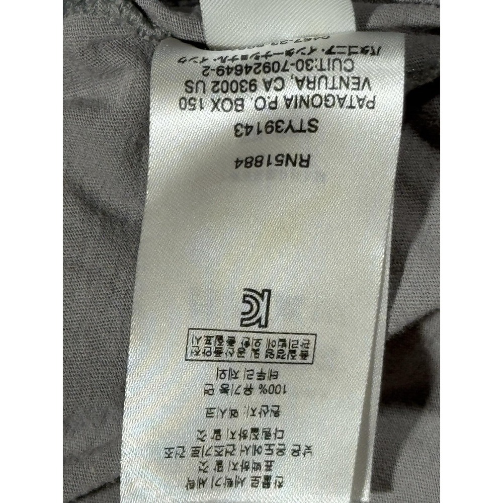 Patagonia Shirt Mens Large Gray Organic Cotton Bear Graphic Tee STY39143 - Picture 11 of 12